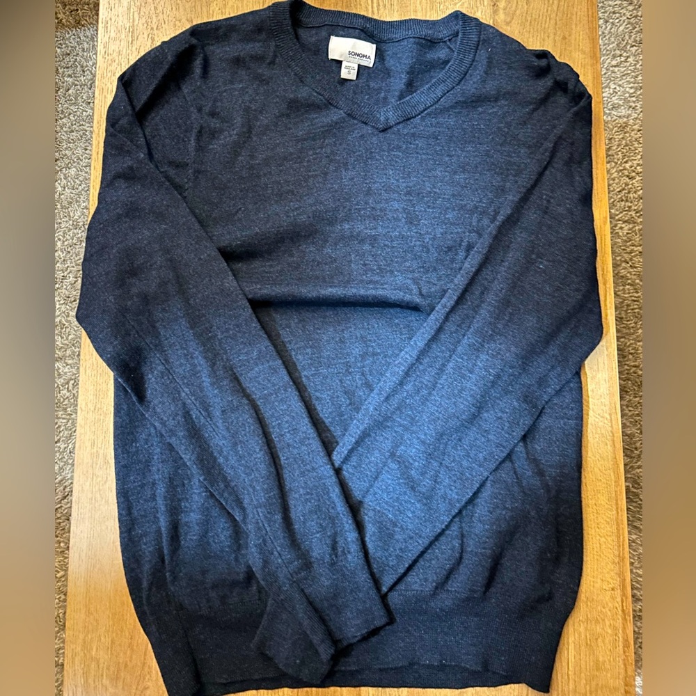 SONOMA BLUE CREW-NECK Long Sleeve